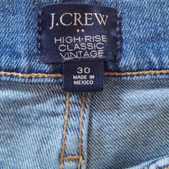 High-Rise Classic J.Crew Vintage Jeans Women’s Sz 30 Medium Wash Denim - Picture 8 of 11